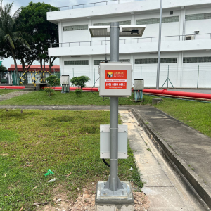 Absolute WBGT heat stress monitoring system monitoring components