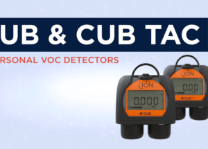 ION Science Cub personal VOC detector monitoring display